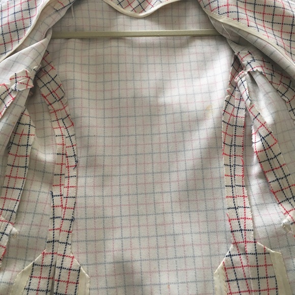 Vintage Plaid Grid Print Coat - Picture 4 of 4